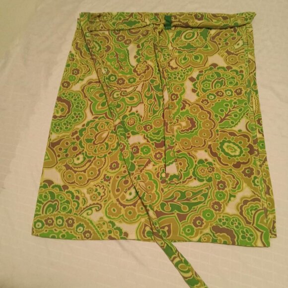 Unique handmade skirt - Wrap skirt, paisley design and flowers - Picture 1 of 5